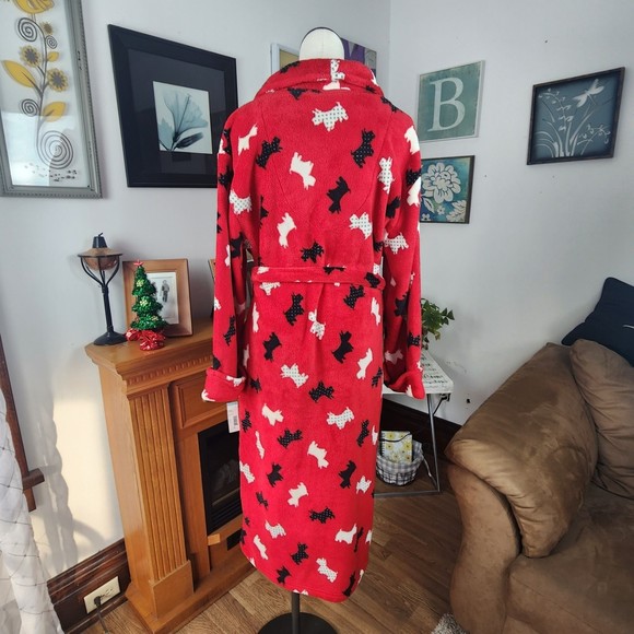 Covington Intimates & Sleepwear New Covington Red Plush Robe Xl